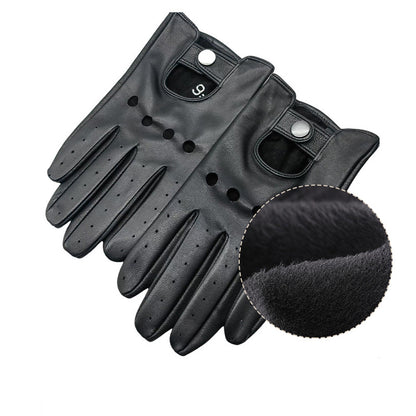 Men's Classic Perforated Leather Driving Gloves | Anti-Slip Sports Cycling & Outdoor Gloves