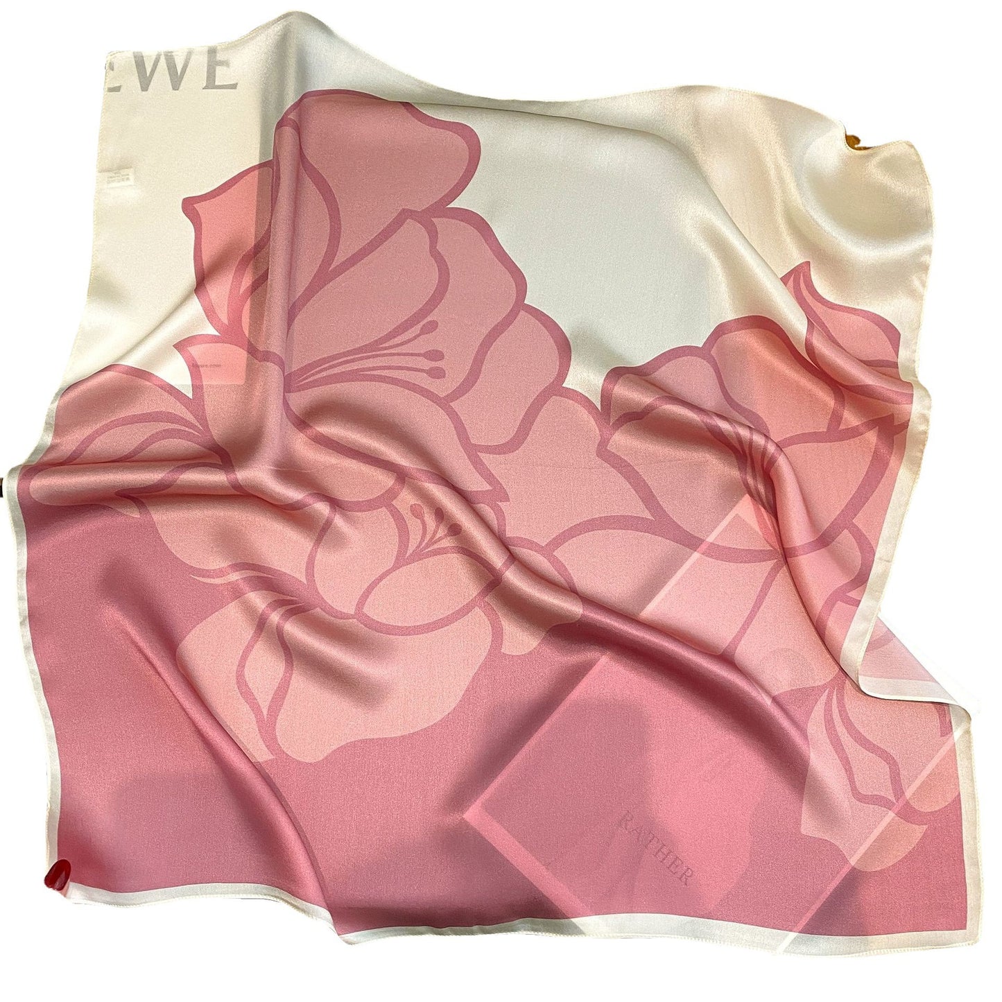 Premium Mulberry Silk Square Scarf - Elegant Floral Printed Shawl & Luxury Neck Wrap