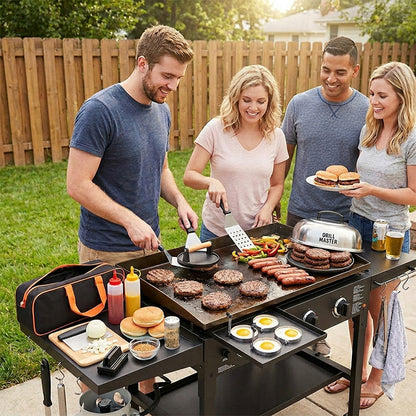 Heavy-Duty Stainless Steel Griddle Tools Kit | 29-Piece Barbecue Set with Carrying Bag