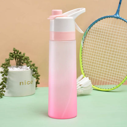 700ml Frosted Spray Water Bottle - Outdoor Sports Cooling Kettle