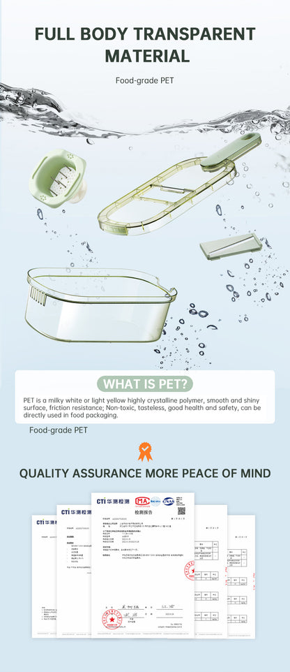 Multifunctional Vegetable Cutter with Drain Basket
