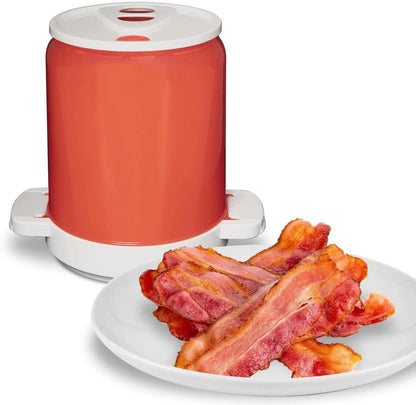 Smart Microwave Bacon Grill Rack - Crispy & Healthy Oil-Free Bacon Cooker Tray