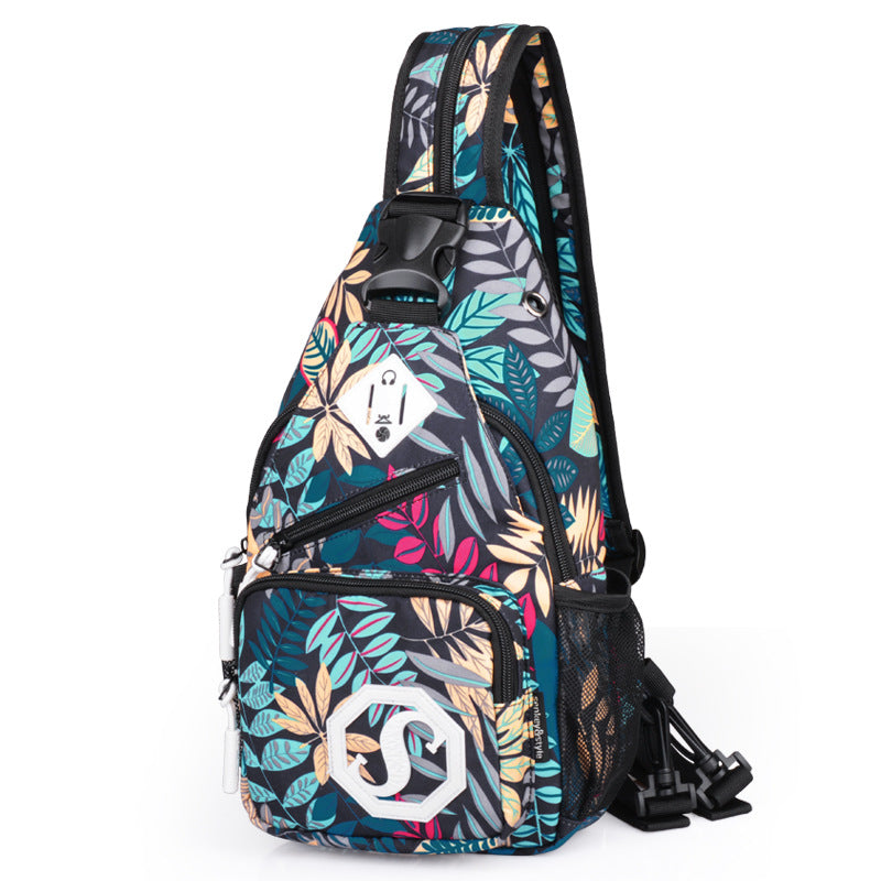 Fashion Trend Dual-Purpose Crossbody Sling Bag for Girls - USB Charging & Oxford Cloth