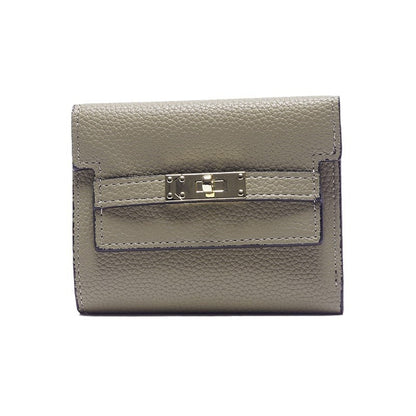 Women's Premium Small Wallet with Gold-Tone Buckle Closure - Instagram Style