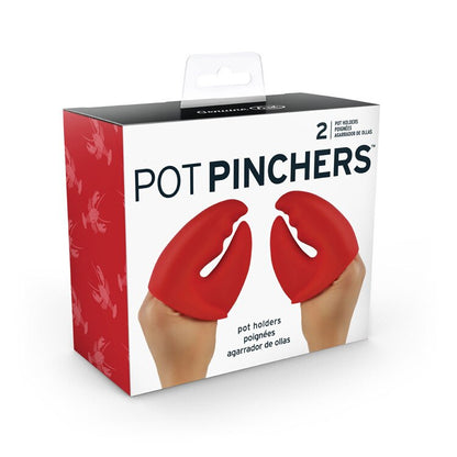 Heat Resistant Silicone Lobster Claw Oven Mitts - 1 Pair Mini Pot Holders & Pinch Grips for Safe Kitchen Cooking
