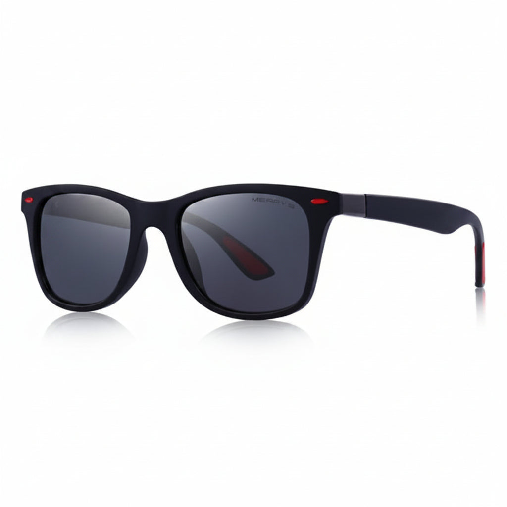 Unisex Vintage Rivet Square Sunglasses | Lightweight Polarized Driving Eyewear