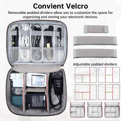 Waterproof Travel Cable Organizer Bag | Portable Digital Electronics Storage Pouch