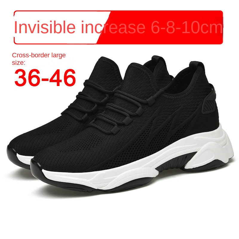 Summer 10CM Height Increasing Men's Shoes (Breathable Fly Woven Mesh)