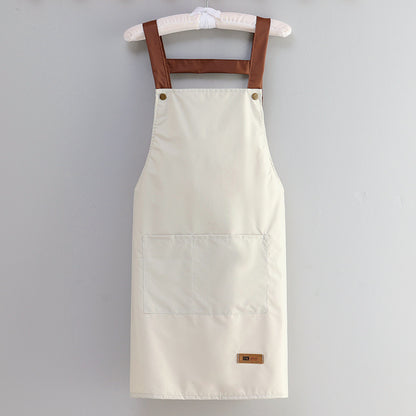 Professional Waterproof & Oil-proof Kitchen Apron for Cooking - Adjustable Waist Design