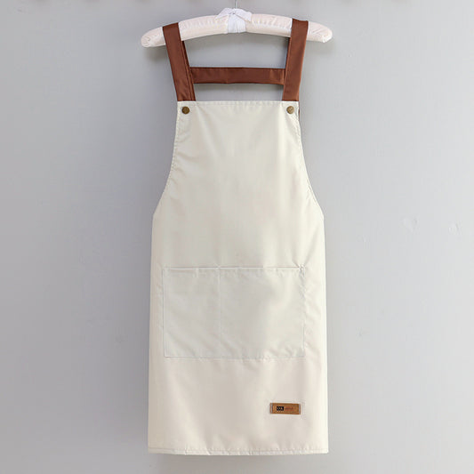 Professional Waterproof & Oil-proof Kitchen Apron for Cooking - Adjustable Waist Design