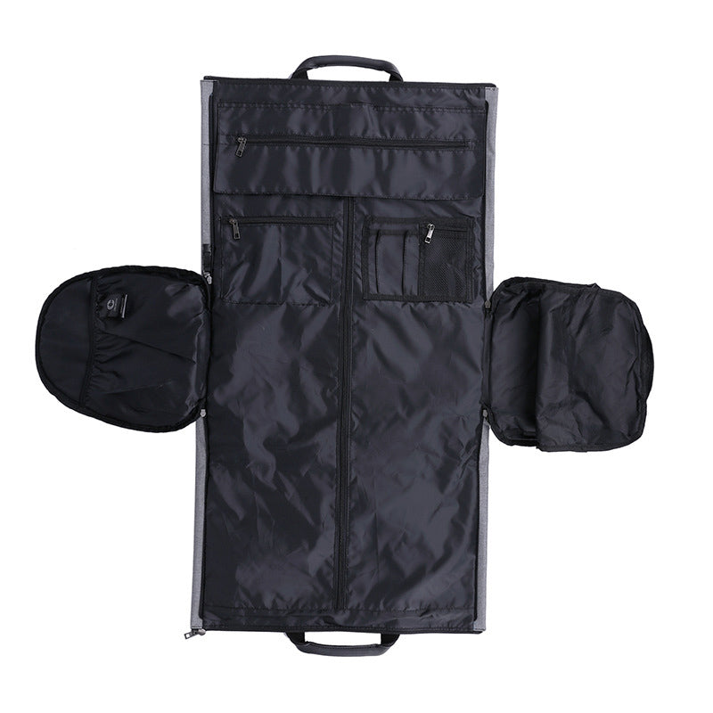 Convertible Travel Garment Duffel Bag - Large Capacity Suit Storage Tote with Shoe Compartment