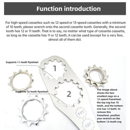 Pro Bicycle Cassette Lockring Tool | Adjustable Cog Wrench & Freewheel Remover