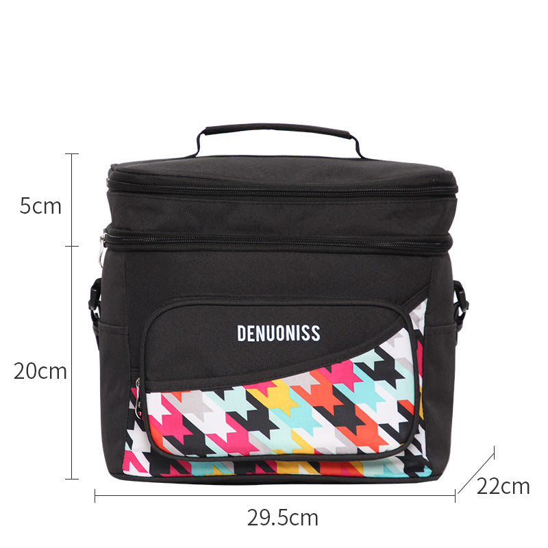 Insulated Lunch Cooler Bag - Large Capacity Thermal Meal Bag for Work, Picnic & Travel
