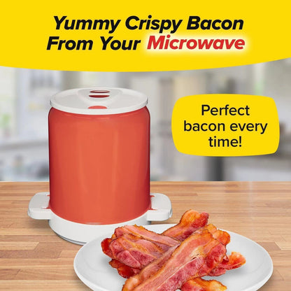 Smart Microwave Bacon Grill Rack - Crispy & Healthy Oil-Free Bacon Cooker Tray
