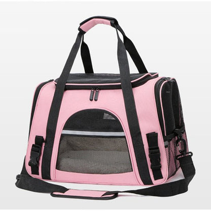 Premium Expandable Pet Carrier - Lightweight Mesh Travel Bag for Cats, Puppies & Small Pets