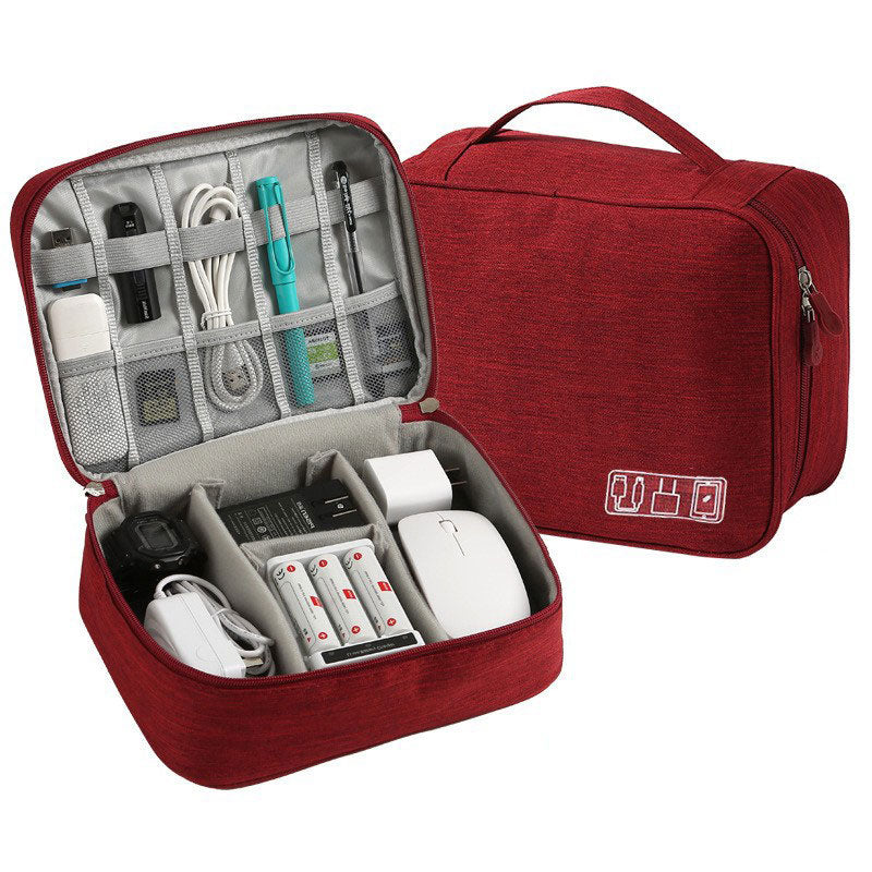 Waterproof Travel Cable Organizer Bag | Portable Digital Electronics Storage Pouch