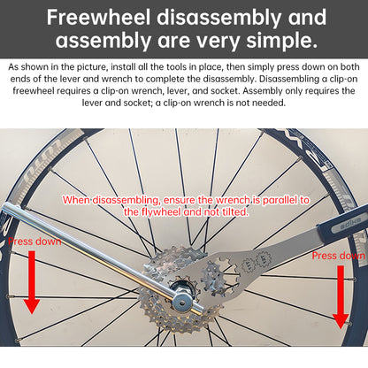 Pro Bicycle Cassette Lockring Tool | Adjustable Cog Wrench & Freewheel Remover