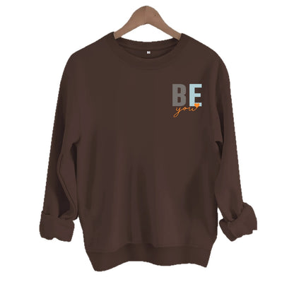 Letter love pattern printed hoodie