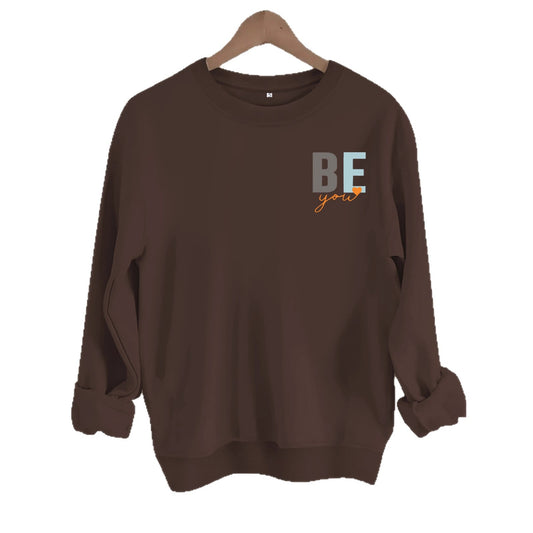 Letter love pattern printed hoodie