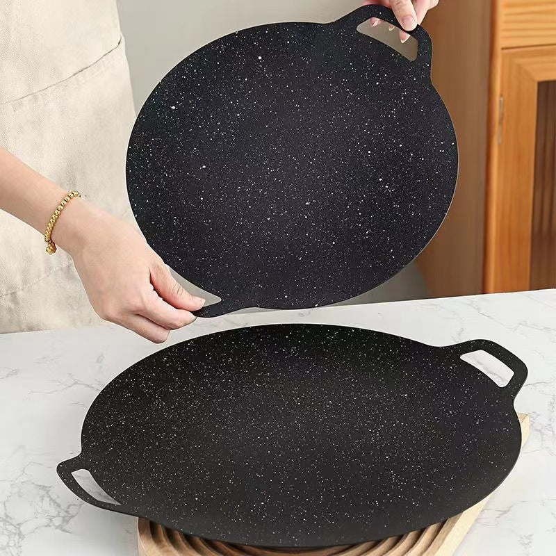 Korean Style Non-Stick Outdoor Camping Griddle BBQ Grill Pan