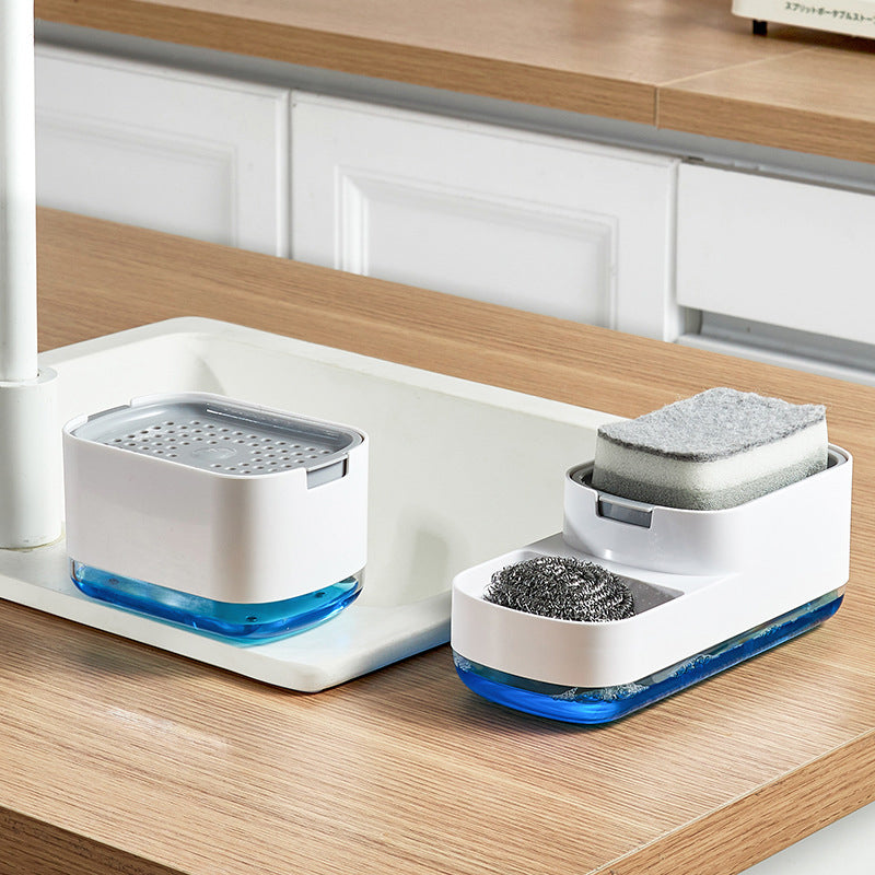 2-in-1 Kitchen Soap Dispenser and Sponge Holder Caddy