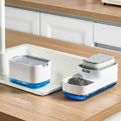 2-in-1 Kitchen Soap Dispenser and Sponge Holder Caddy