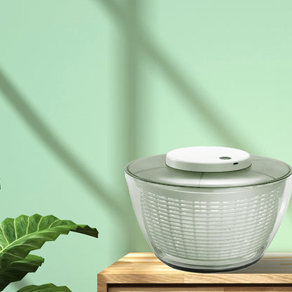 Electric Fruit and Vegetable Dehydrator - 10-Second Quick Dry Salad Spinner & Washer with Automatic Drain Basket