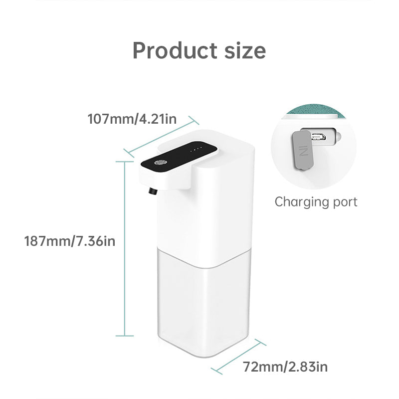Automatic Touchless Foam Soap Dispenser – USB Rechargeable Infrared Sensor for Bathroom & Kitchen