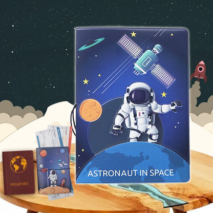 Creative Stereoscopic Space/Astronaut Passport Holder - Travel Document Protection Set