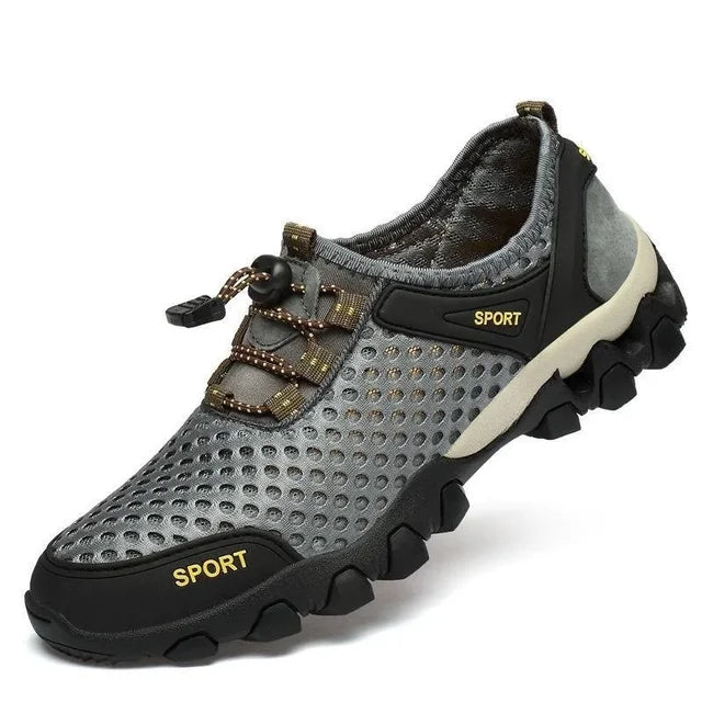 Summer Men's Mesh Sports Shoes - Breathable Outdoor Hiking & Running Sneakers