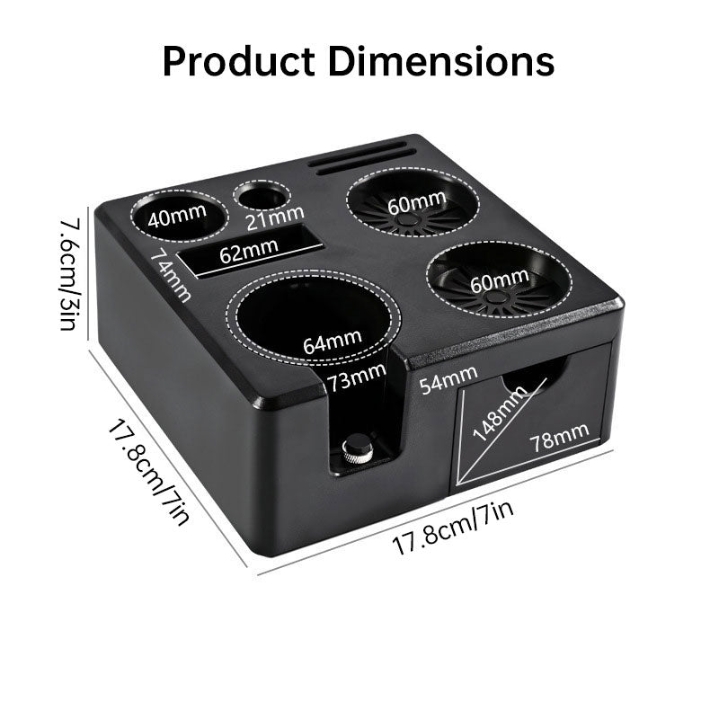 Multi-Functional Barista Storage Rack - Espresso Accessories Holder for Home & Cafe