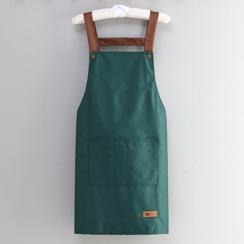 Professional Waterproof & Oil-proof Kitchen Apron for Cooking - Adjustable Waist Design