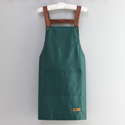 Professional Waterproof & Oil-proof Kitchen Apron for Cooking - Adjustable Waist Design