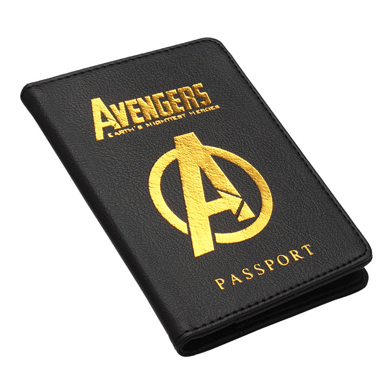 Marvel/DC Hero Inspired Passport Holder & Ticket Wallet (Red) - Travel Document Organizer