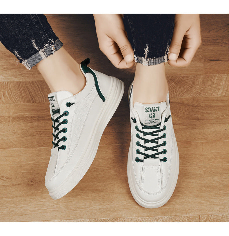 Men's Summer Casual Board Shoes - Anti-Slip Waterproof White Sports Sneakers