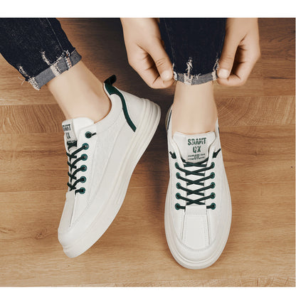 Men's Summer Casual Board Shoes - Anti-Slip Waterproof White Sports Sneakers