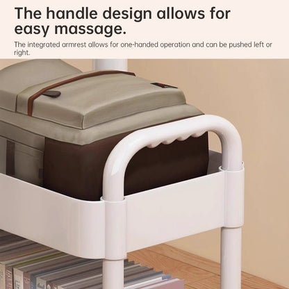 Multi-Layer Wheeled Utility Cart | Rolling Storage Shelf for Home, Kitchen, Bathroom (Snacks, Books)