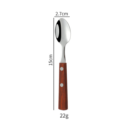 304 Stainless Steel Western Cutlery Set with Japanese Rosewood Handle