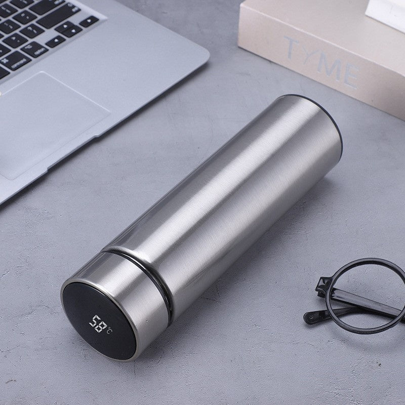 Smart LED Temperature Display Thermos - 500ml Insulated Stainless Steel Water Bottle