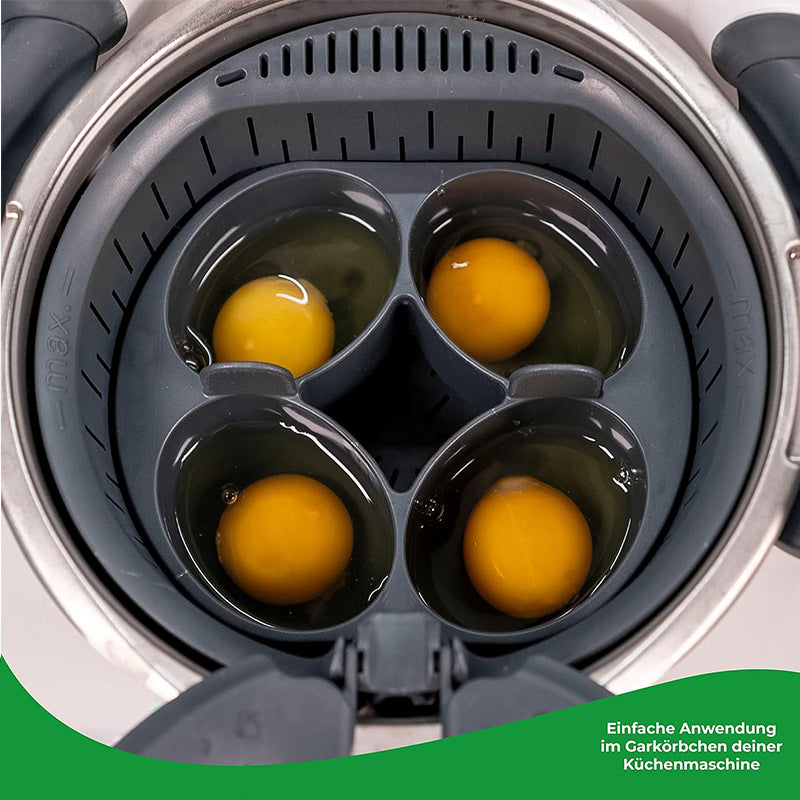 Multi-functional Steam Basket for Thermomix | Food Grade Silicone Egg Molds & Pastry Accessory