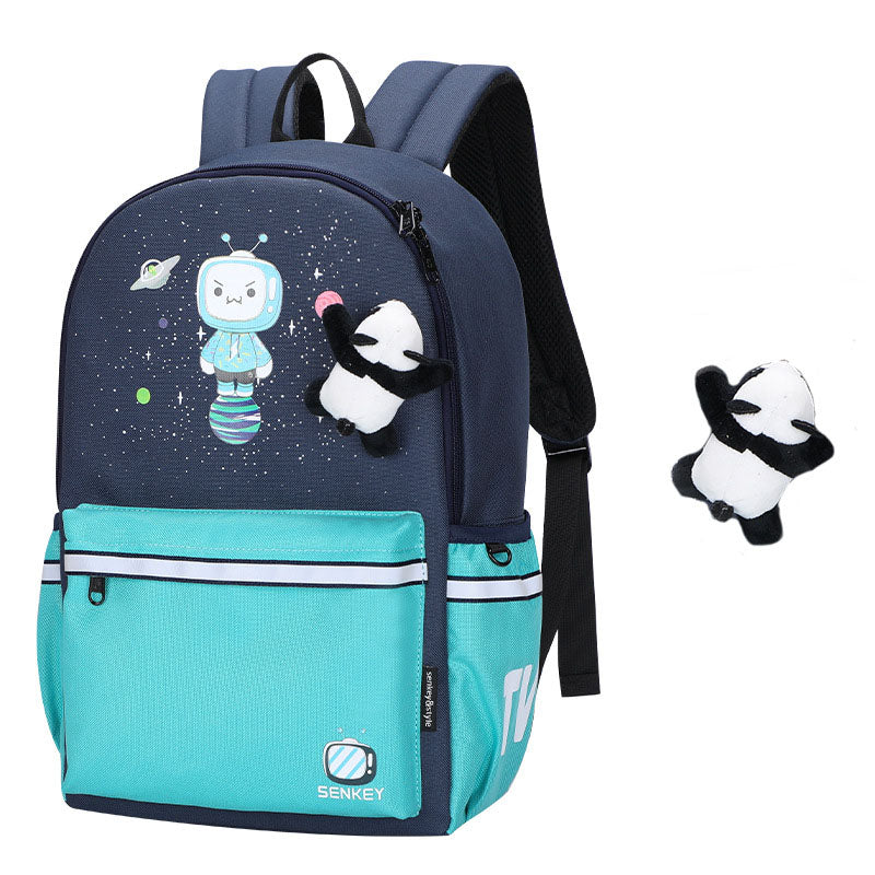 New Cartoon Anime Dinosaur & Duck Backpack for Primary/Secondary School Students (Boys & Girls)