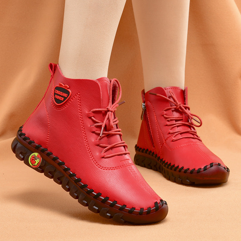 Women's Soft Sole Anti-Slip Winter Shoes | Warm Plush Mother Boots