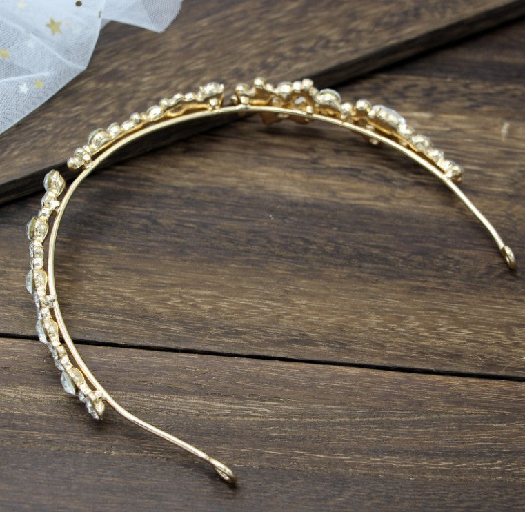 Elegant Crystal Rhinestone Wedding Headband / Bridal Hair Diadem Tiara Accessories for Women