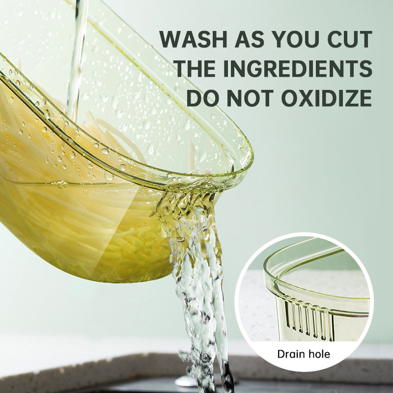 Multifunctional Vegetable Cutter with Drain Basket