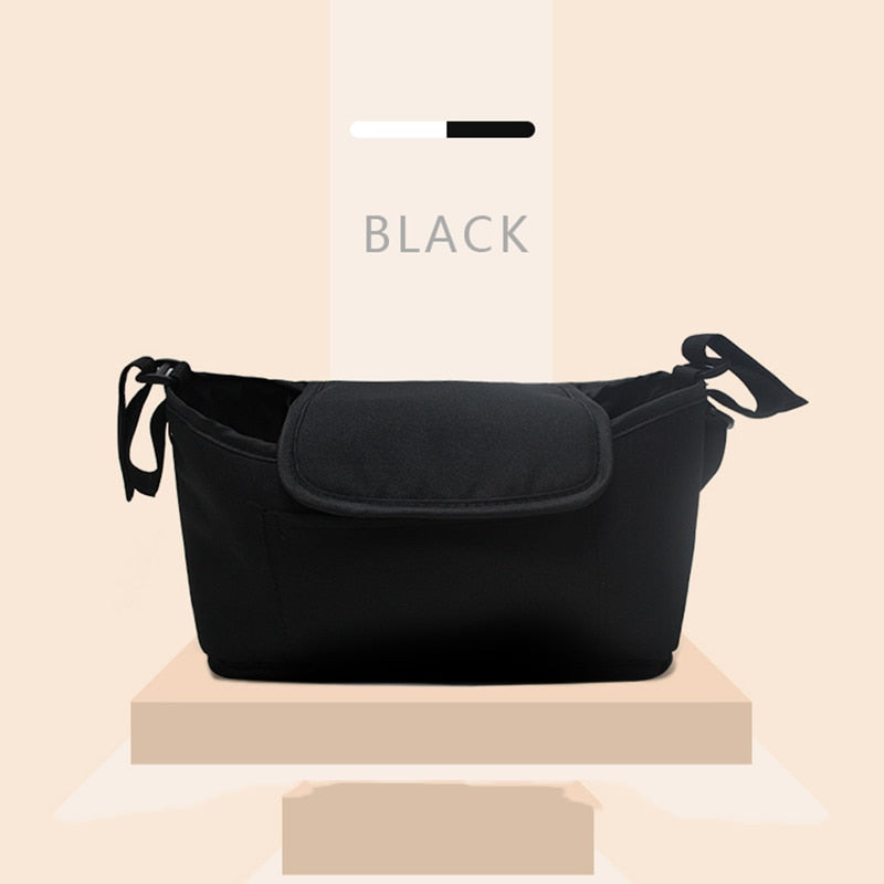 Universal Baby Stroller Organizer Bag with Cup Holder and Storage Pockets