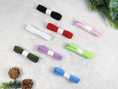 8 Pairs Colorful Flat Shoelaces Set