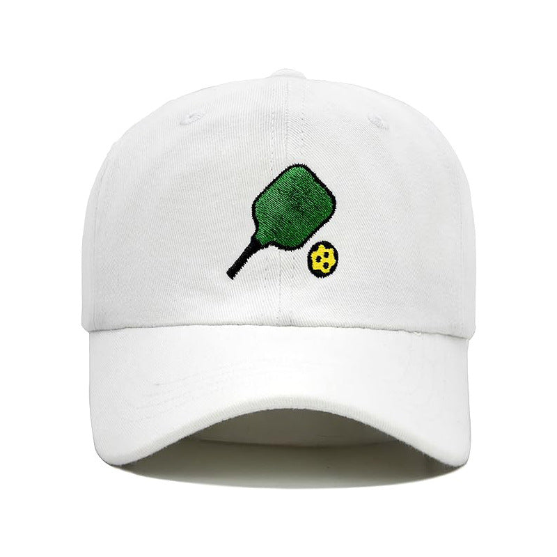 Pickleball Hair Don't Care" Embroidered Washed Cotton Baseball Cap