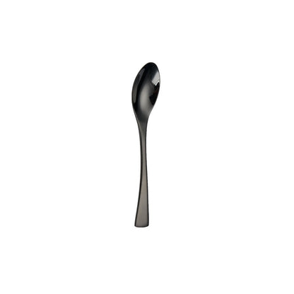 Luxury Titanium Black Stainless Steel Cutlery Set - Modern Western Knife, Fork, and Spoon Set