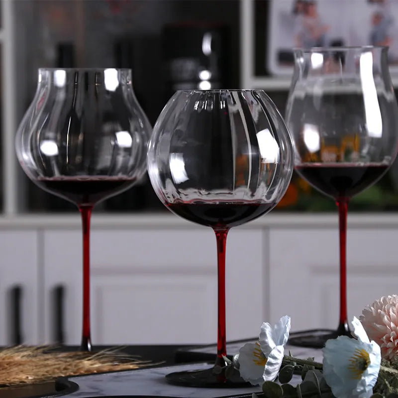 Elegant Creative Black Bow Tie Crystal Wine Glass | High-End Burgundy & Champagne Goblet
