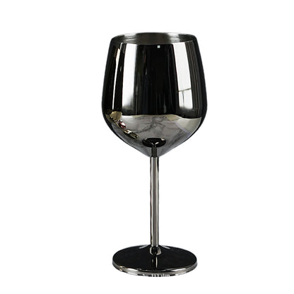 500ML Stainless Steel Red Wine Glasses - Elegant Rose Gold Tall Goblets & Champagne Flutes